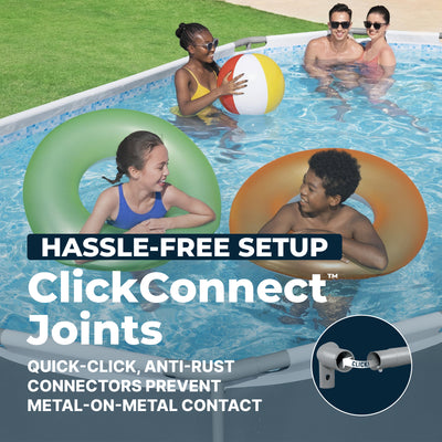 Bestway Power Steel 16 x 10-Foot Metal Above Ground Pool Set with Pump(Open Box)