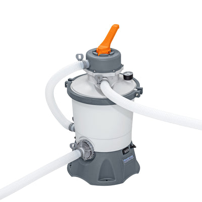 Bestway Flowclear 530 GPH Silica & Sand Pool Filter Pump, Gray (Open Box) - VMInnovations