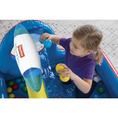 Fisher-Price Inflatable Toddler Kids Truck Ball Pit w/ 25 Play Balls (For Parts)