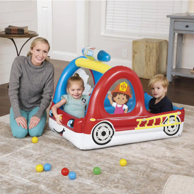 Fisher-Price Inflatable Toddler Kids Truck Ball Pit w/ 25 Play Balls (For Parts)