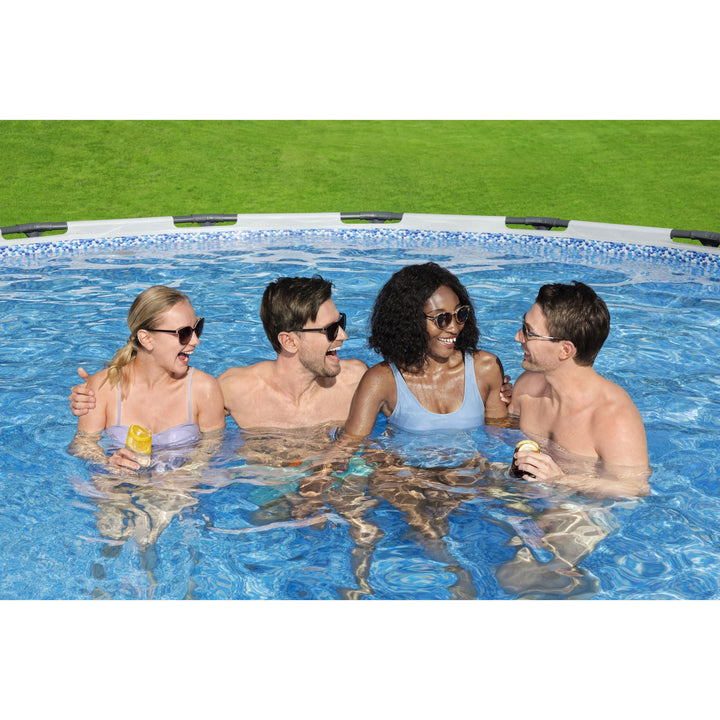 Bestway Steel Pro Max Family Size Round Steel Frame Swimming Pool (Open Box)