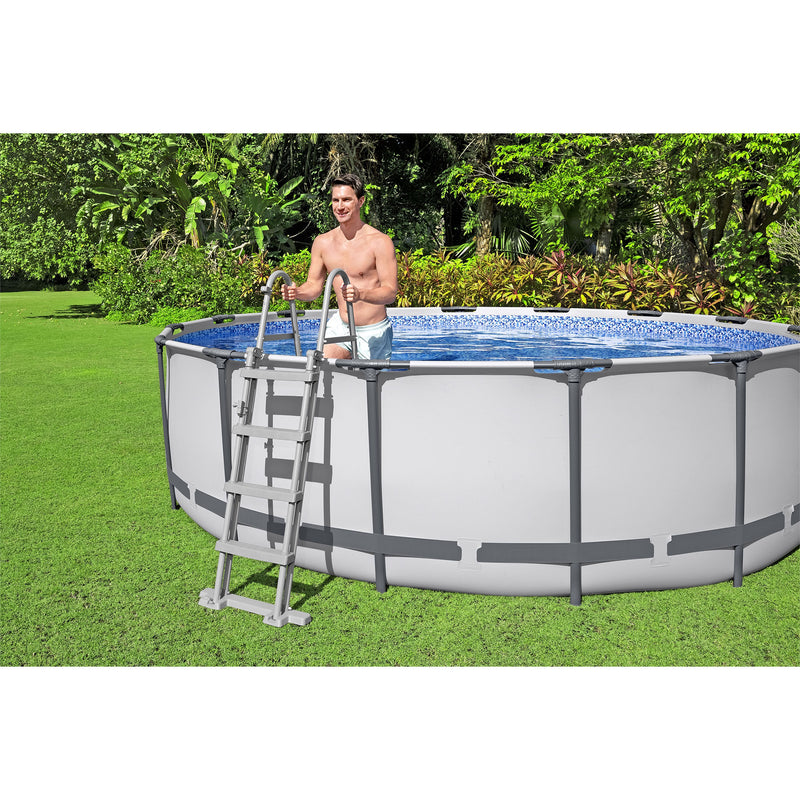 Bestway Steel Pro Max Family Size Round Steel Frame Swimming Pool (Open Box)