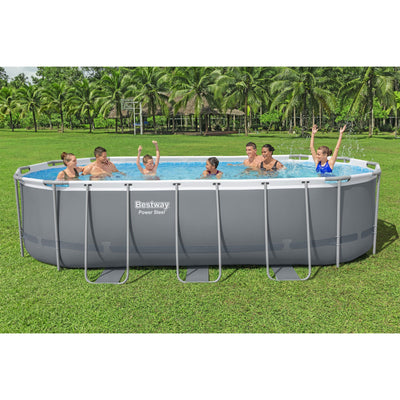 Bestway Power Steel 18ft x 9ft x 48in Above Ground Pool Set with Pump (Open Box)