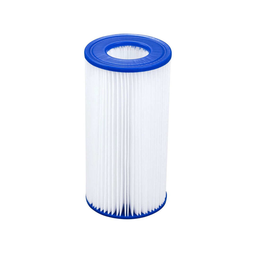 Bestway Power Steel 18 x 9 x 4 Foot Above Ground Pool Set with Pump (Used)