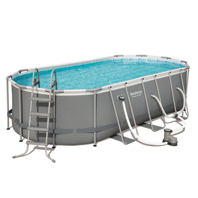 Bestway 18' x 9' x 48" Above Ground Pool Set & Hey! Cool Pool Flip Plop Float