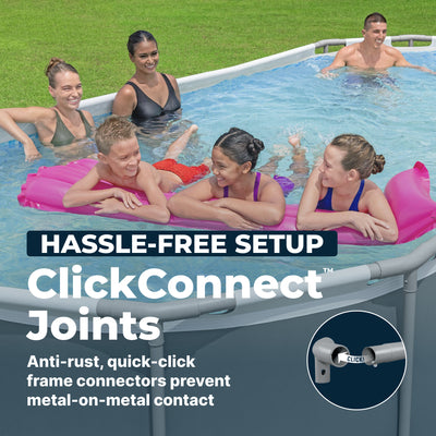 Bestway Power Steel 18ft x 9ft x 48in Swimming Pool Set with Pump (For Parts) - VMInnovations