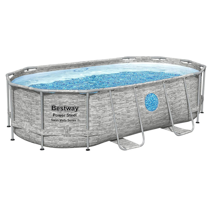 Bestway Power Steel Vista 14'x8'2"x39.5" Above Ground Swimming Pool(For Parts)