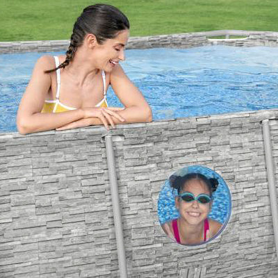 Bestway Power Steel Swim Vista 14 x 8 x 3.3 Foot Pool Set with Pump (Used) - VMInnovations
