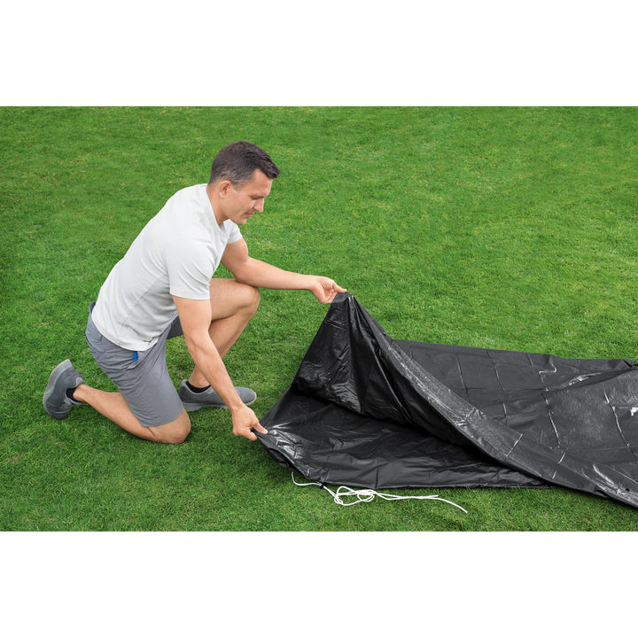 Bestway Flowclear 15ft Above Ground Round Frame Swimming Pool Cover (Open Box)
