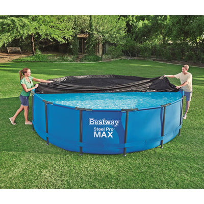 Bestway Flowclear 15' Round Pool Cover for Pools (Pool Cover Only) (Open Box)