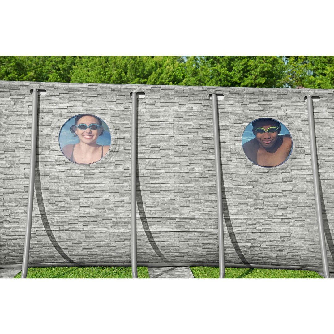 Bestway Power Steel Swim Vista 18' x 9' x 48" Above Ground Swimming Pool Set - VMInnovations