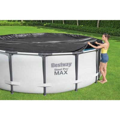 Bestway Flowclear Round 10' Pool Cover for Above Ground Frame Pools (Cover Only) - VMInnovations