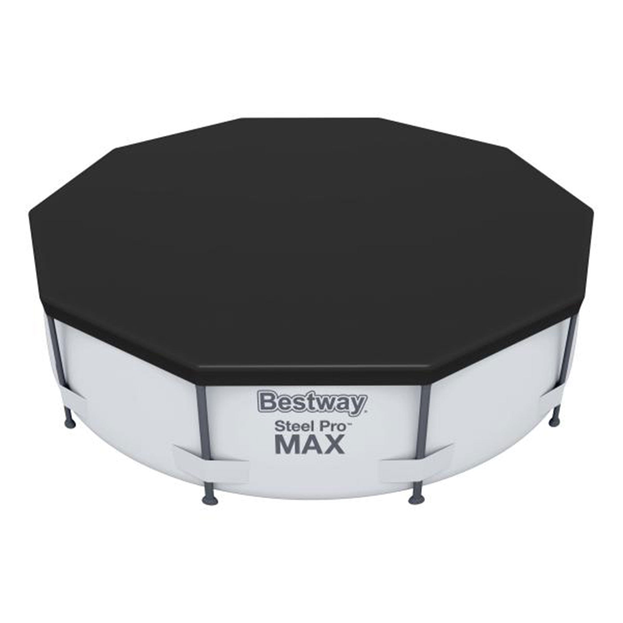 Bestway Flowclear Round 10' Pool Cover for Above Ground Frame Pools (Cover Only) - VMInnovations