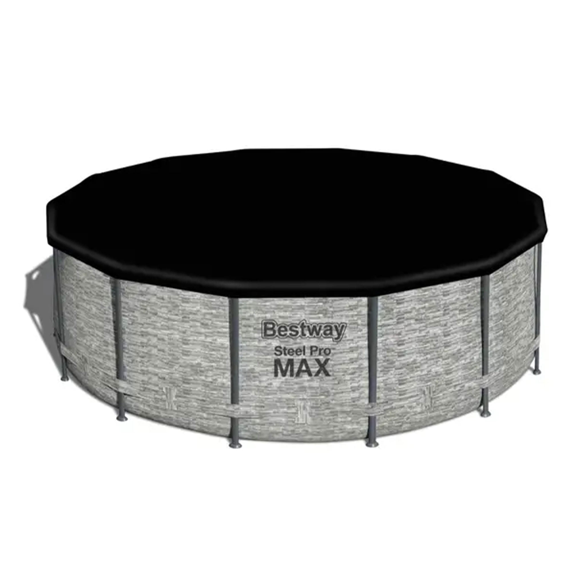 Bestway Flowclear Round 14' Pool Cover for Above Ground Frame Pools (Cover Only) - VMInnovations