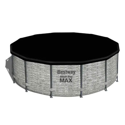 Bestway Flowclear Round 14' Pool Cover for Above Ground Frame Pools (Cover Only) - VMInnovations