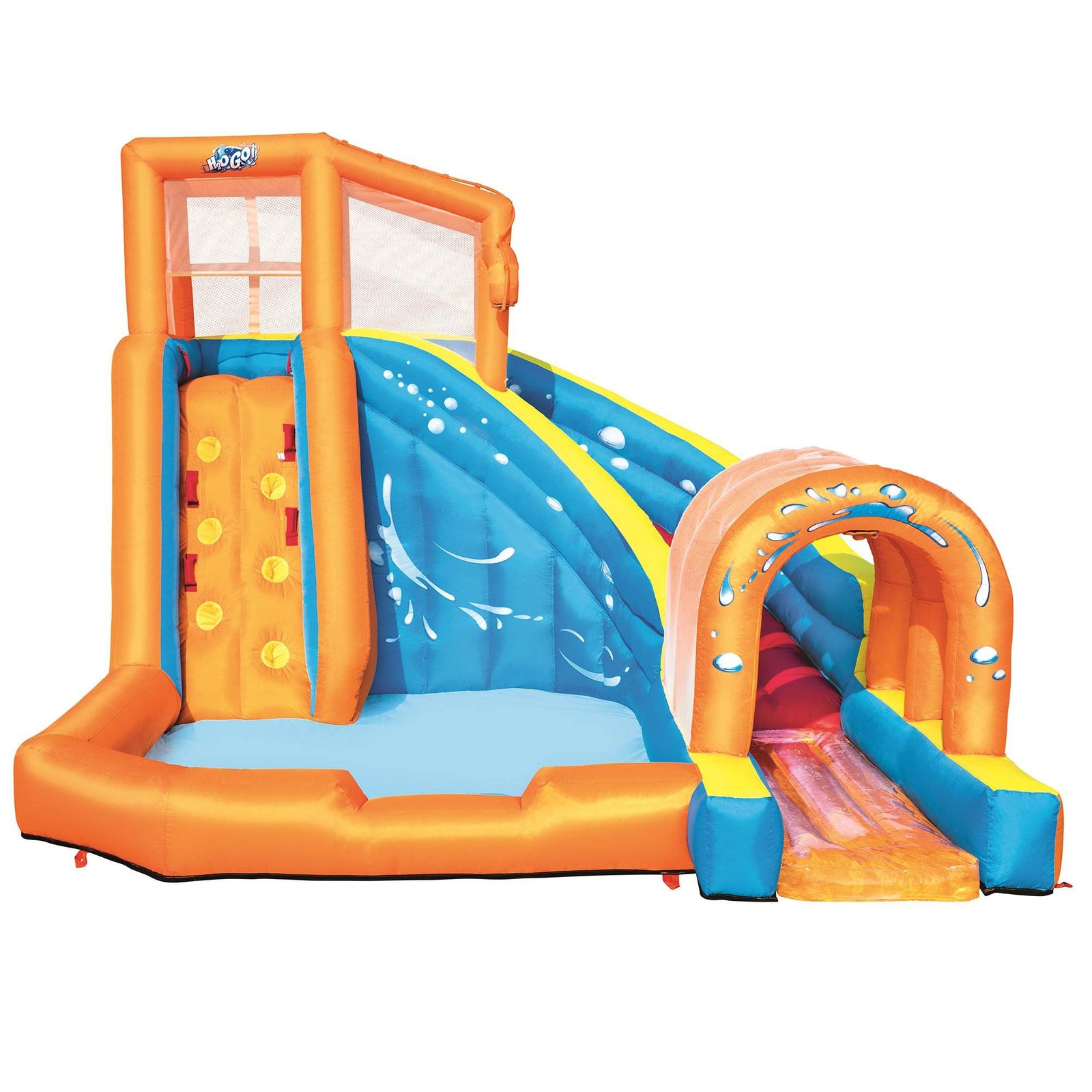 Bestway H2OGO! Hurricane Tunnel Blast Inflatable Kids Water Park Pool with Slide - VMInnovations
