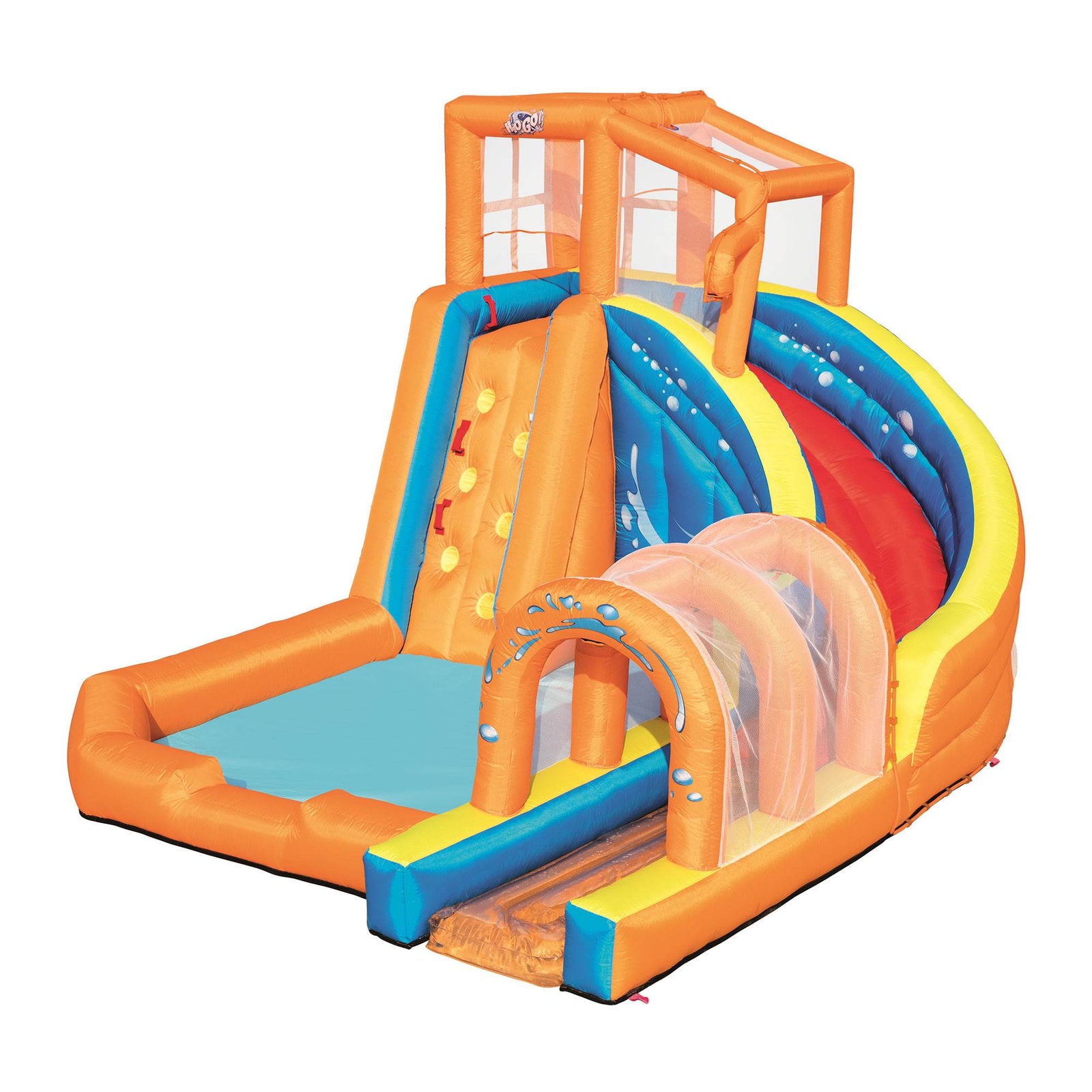 Bestway H2OGO! Hurricane Tunnel Blast Inflatable Kids Water Park Pool with Slide - VMInnovations