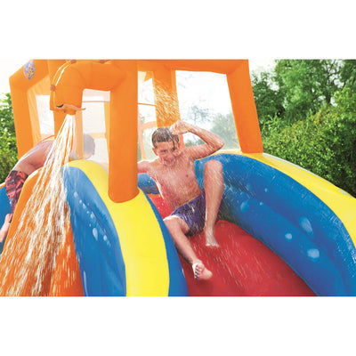 Bestway H2OGO! Hurricane Tunnel Blast Inflatable Kids Water Park Pool with Slide