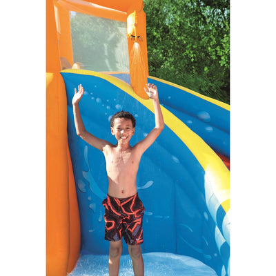 Bestway H2OGO! Hurricane Tunnel Blast Inflatable Kids Water Park Pool with Slide