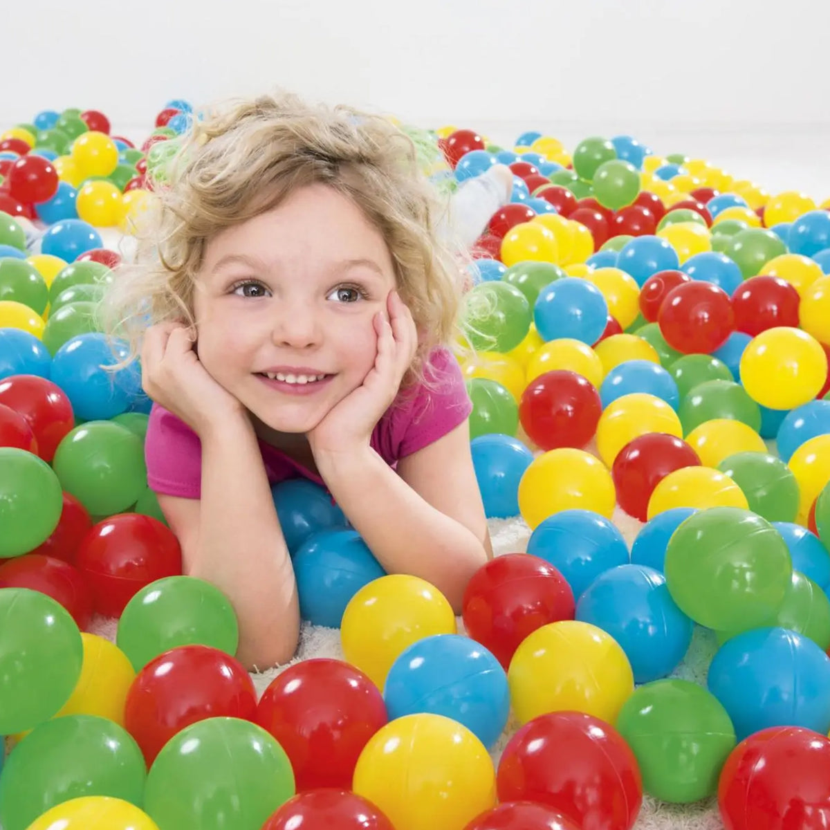 Bestway Fisher-Price Small Plastic Multi-Colored Play Ball Pit Balls, 250 Count