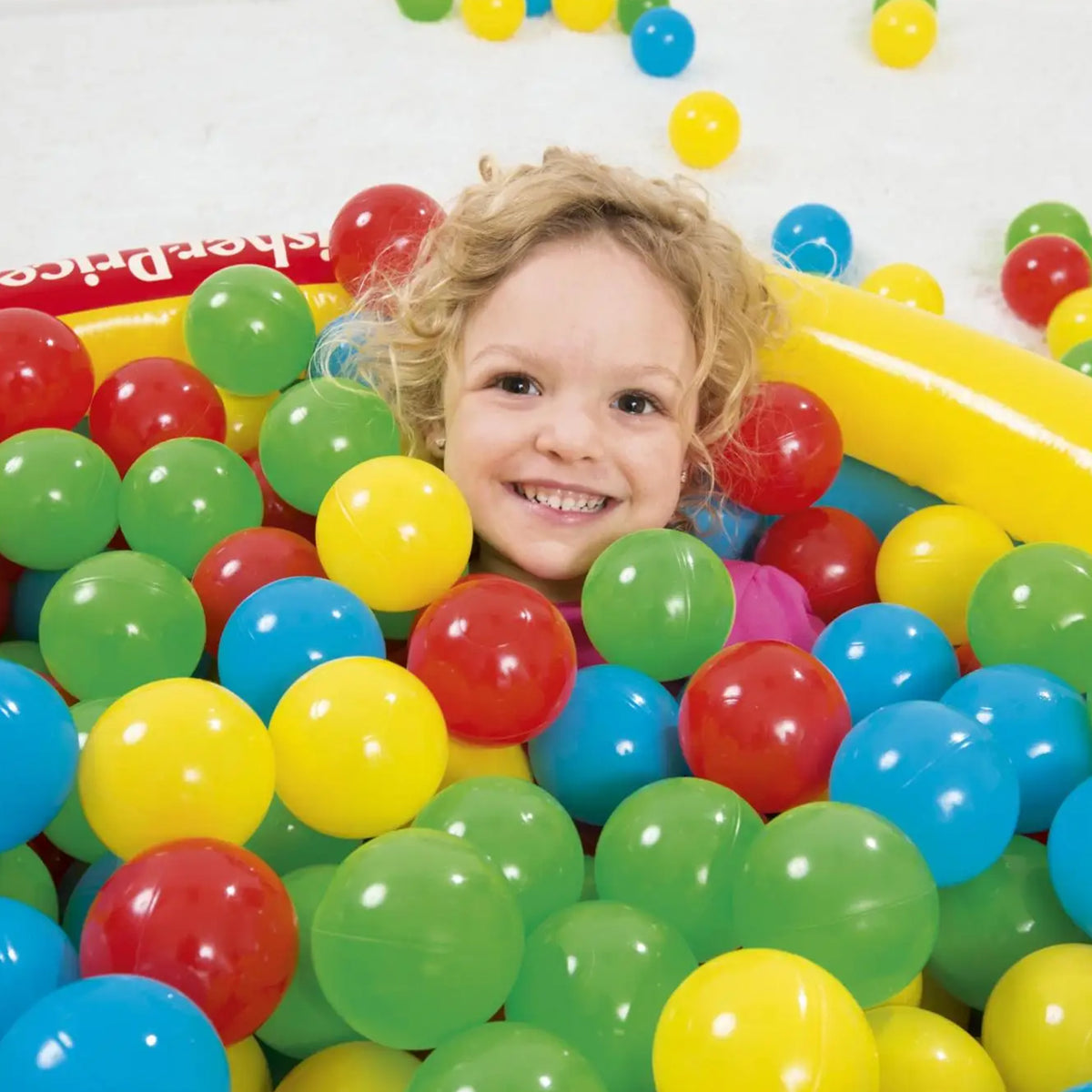 Bestway Fisher-Price Small Plastic Multi-Colored Play Ball Pit Balls, 250 Count