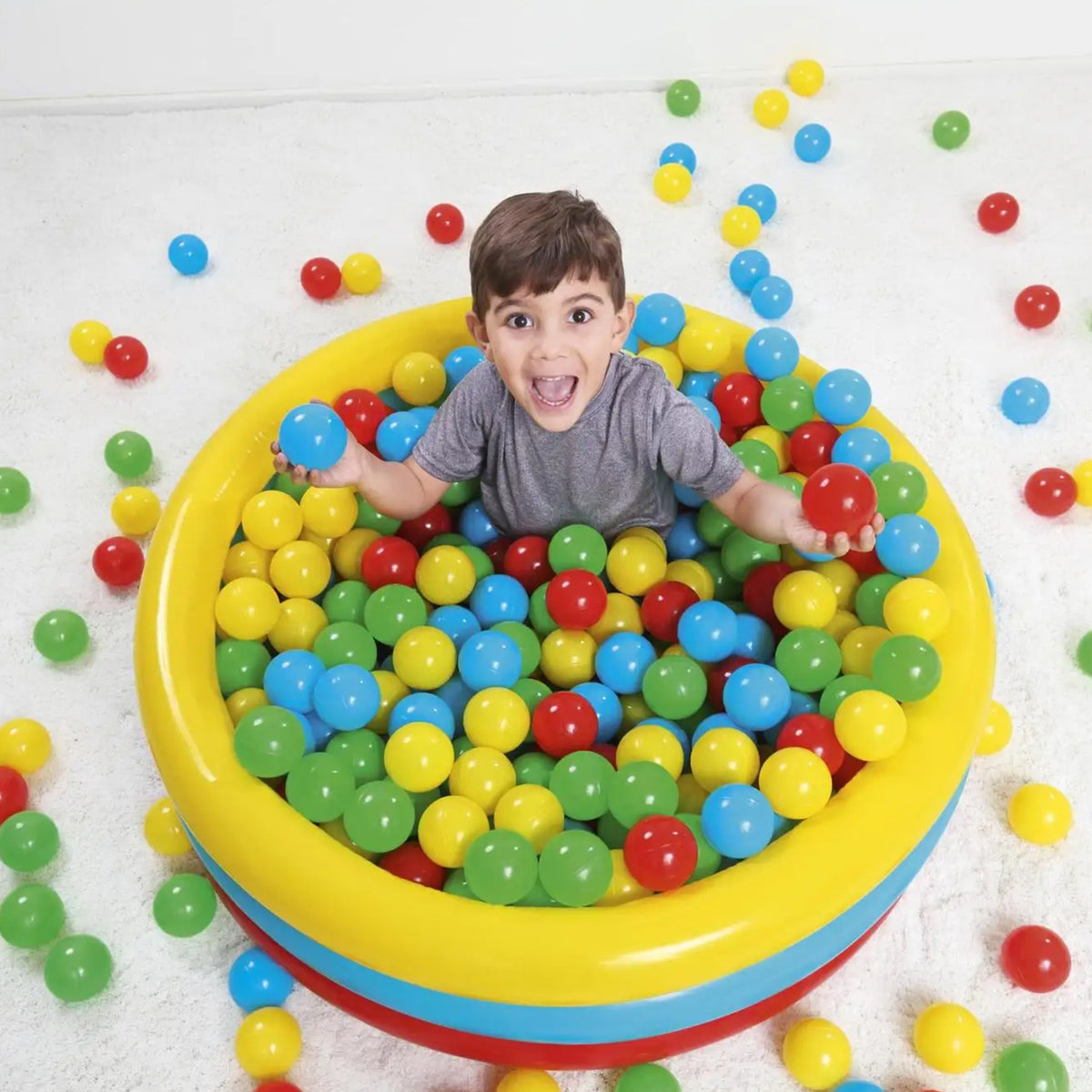 Bestway Fisher-Price Small Plastic Multi-Colored Play Ball Pit Balls, 250 Count