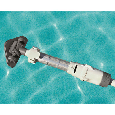 Lay-Z-Spa 5 Ft. Rechargeable Underwater Pool Pond Vacuum w/ Pivoting Head, White