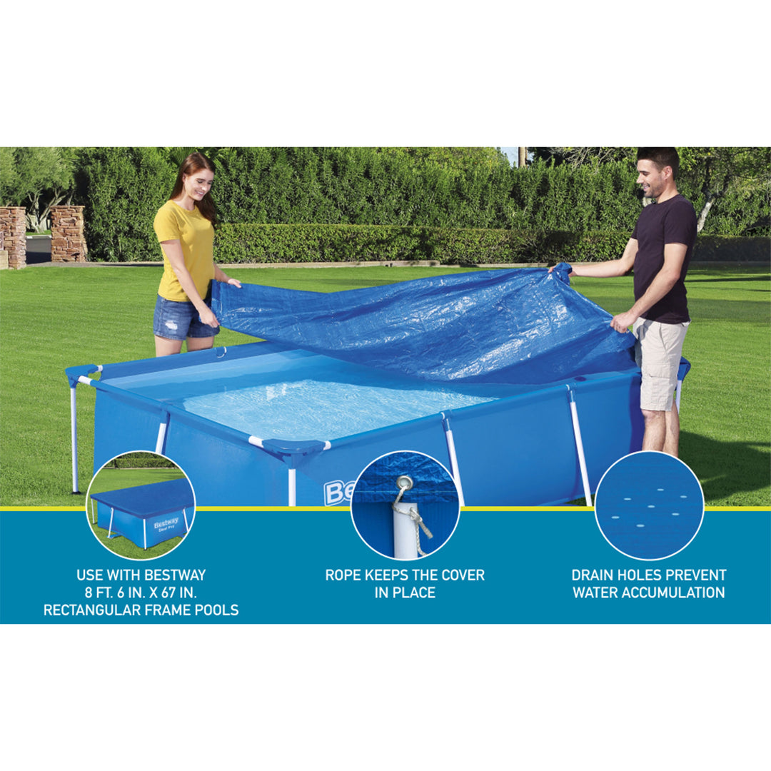 Bestway Flowclear Pro Above Ground Swimming Pool Cover (Open Box) (2 Pack)