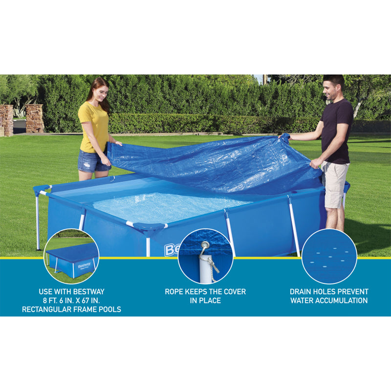 Bestway Flowclear Pro Above Ground Swimming Pool Cover (Open Box) (2 Pack)