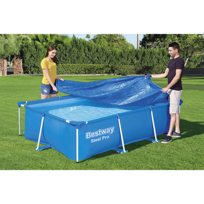 Bestway Flowclear Rectangle 8'6" x 67" Cover for Above Ground Pools (Cover Only)