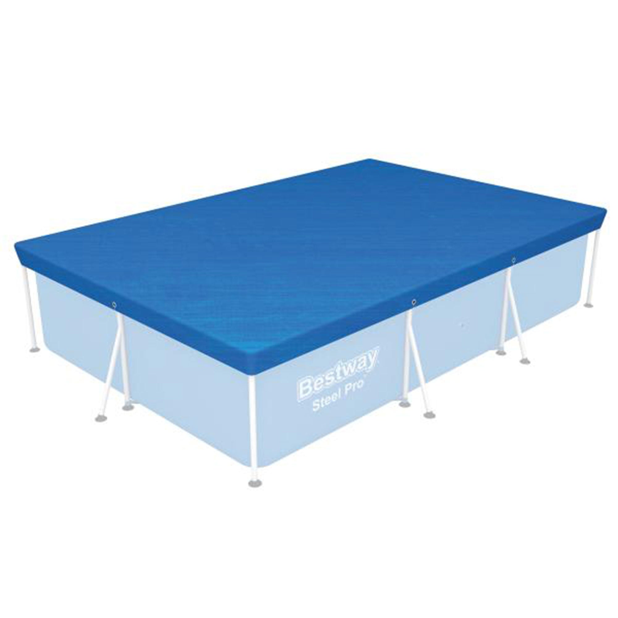 Bestway 157 x 83 Inch Above Ground Pool Tarp Cover for Steel Pro Pool (Open Box) - VMInnovations
