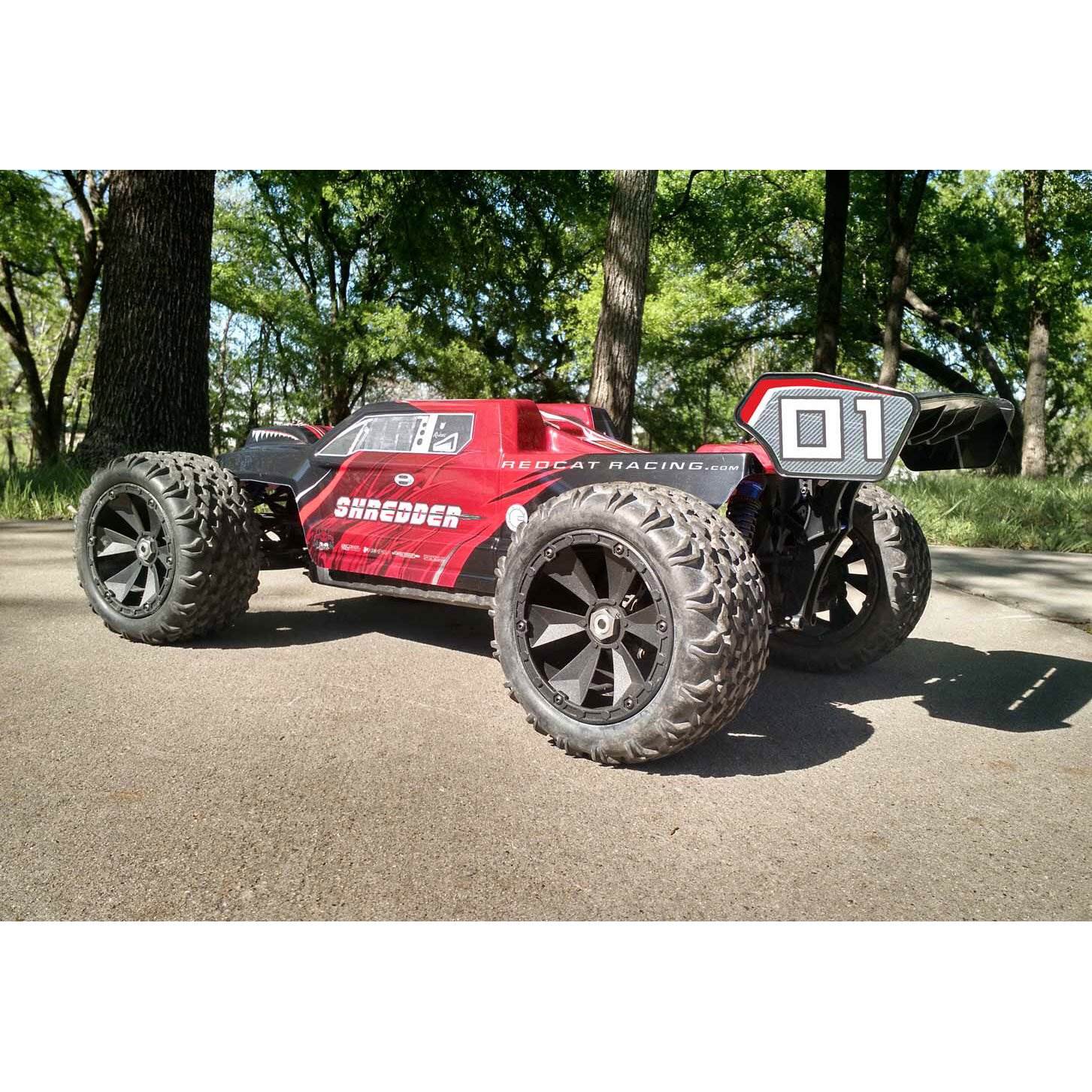 Redcat Shredder 1/6 Scale Remote Control Monster Truck, Red (For Parts)