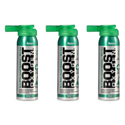 Boost Oxygen Canned 2-Liter Natural Inhaler Canister Bottle, Flavorless (3 Pack)