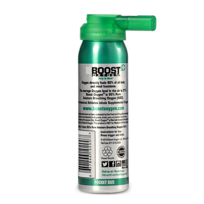 Boost Oxygen Canned 2-Liter Natural Inhaler Canister Bottle, Flavorless (8 Pack) - VMInnovations