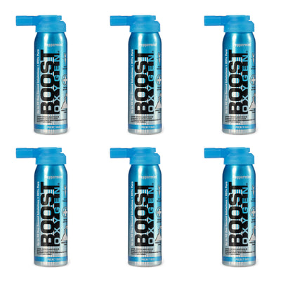 Boost Oxygen Canned 2-Liter Natural Oxygen Canister, Peppermint (6 Pack)