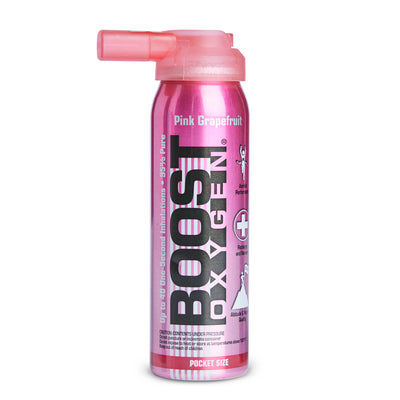 Boost Oxygen Canned 2-Liter Natural Oxygen Canister, Pink Grapefruit (6 Pack)