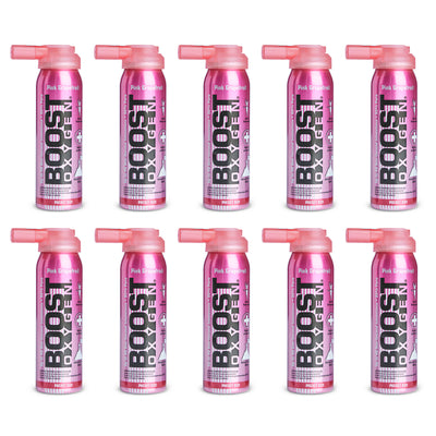 Boost Oxygen Pink Grapefruit Portable Oxygen Pocket Size (10 pack)