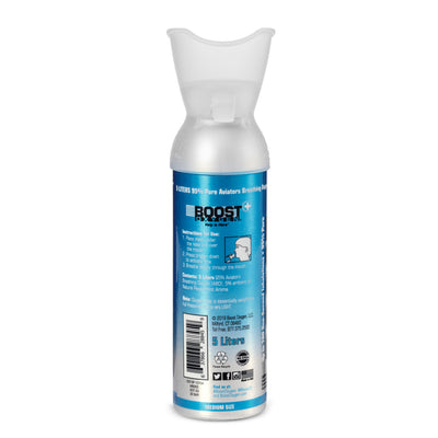 Boost Oxygen Natural Portable 5 Liter Pure Canned Oxygen Canister, Peppermint (2 Pack) - VMInnovations