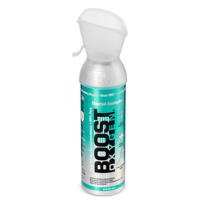 Boost Oxygen Natural Portable 5-Liter Pure Oxygen Canister Menthol (2 Pack) - VMInnovations