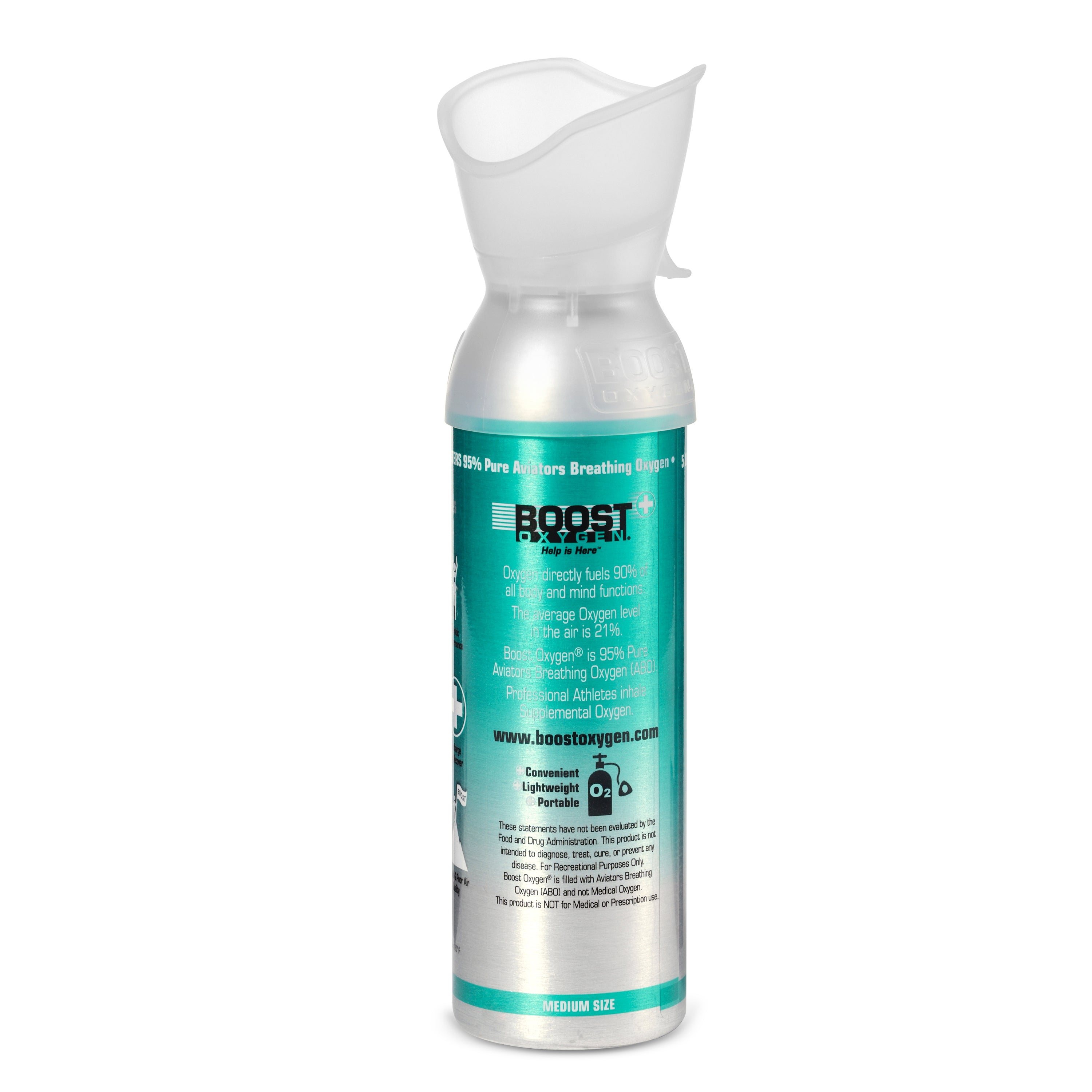 Boost Oxygen 3 Liter Portable Pocket Sized Canister w/ 5 Liter and 10 Liter Cans