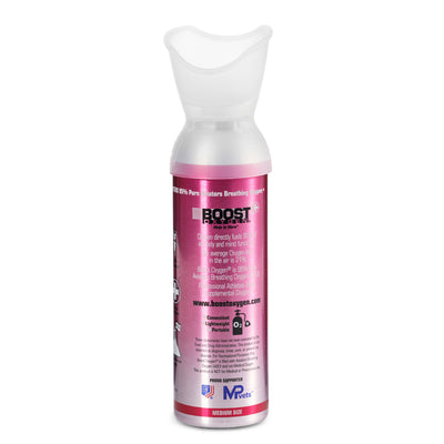 Boost Oxygen Natural 5 Liter Pure Oxygen Canister, Pink Grapefruit (3 Pack) - VMInnovations