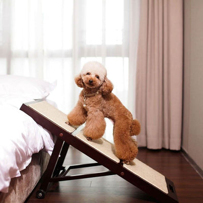 Merry Products Collapsible Adjustable 33.5" Dog Cat Ramp Step Stairs (Open Box)