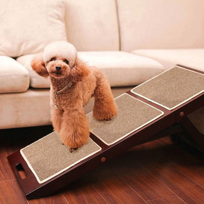 Merry Products Collapsible Adjustable 33.5" Dog Cat Ramp Step Stairs (Open Box)
