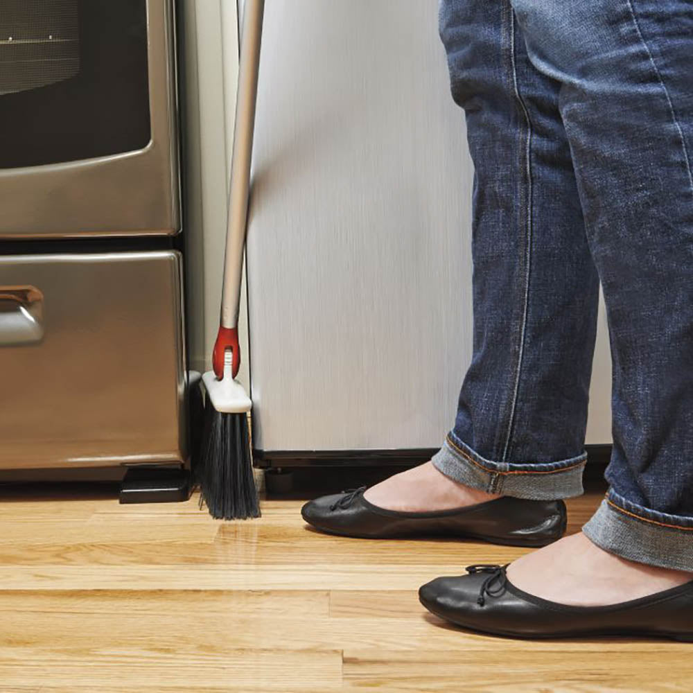 OXO Good Grips Aluminum Frame Any Angle Household Broom, Silver (Open Box)