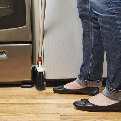 OXO Good Grips Aluminum Frame Any Angle Household Broom, Silver (Open Box)
