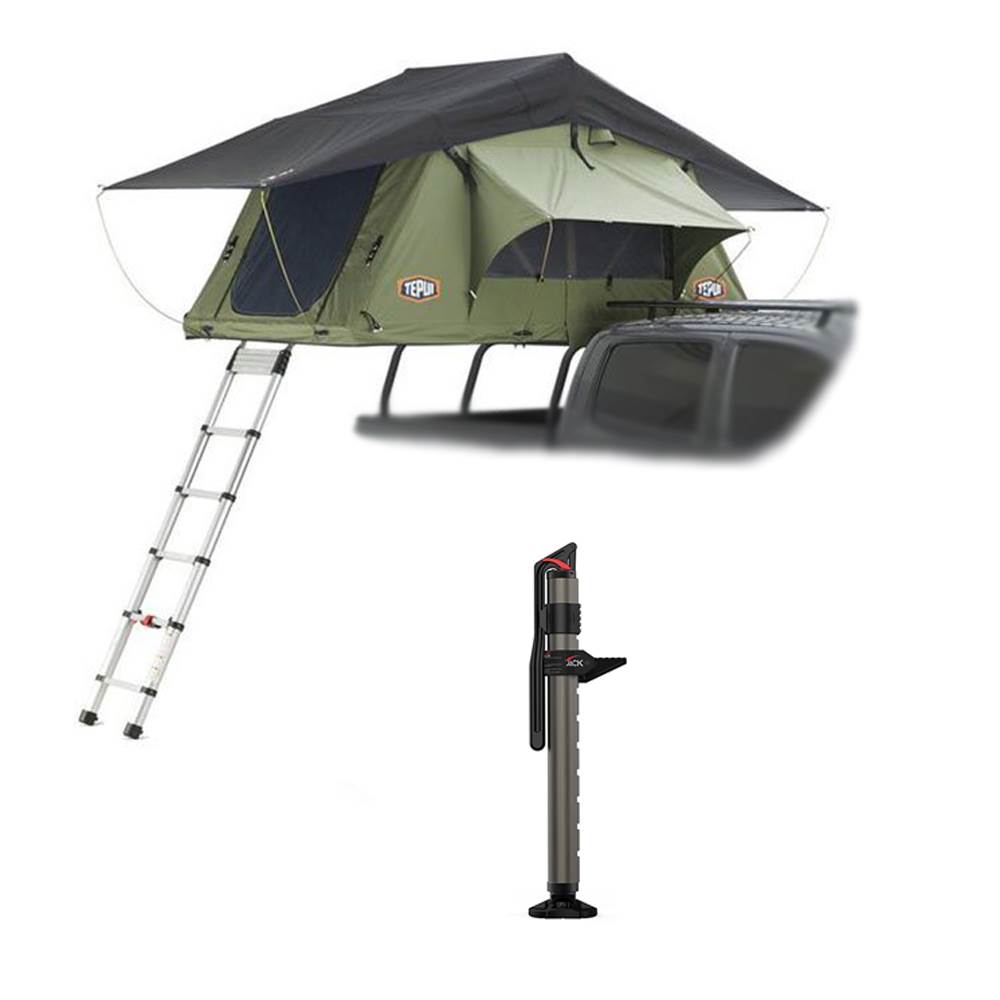 Tepui Kukenam Ruggedized Sky 3 Person Outdoor Roof Top Tent & Hydraulic Jack