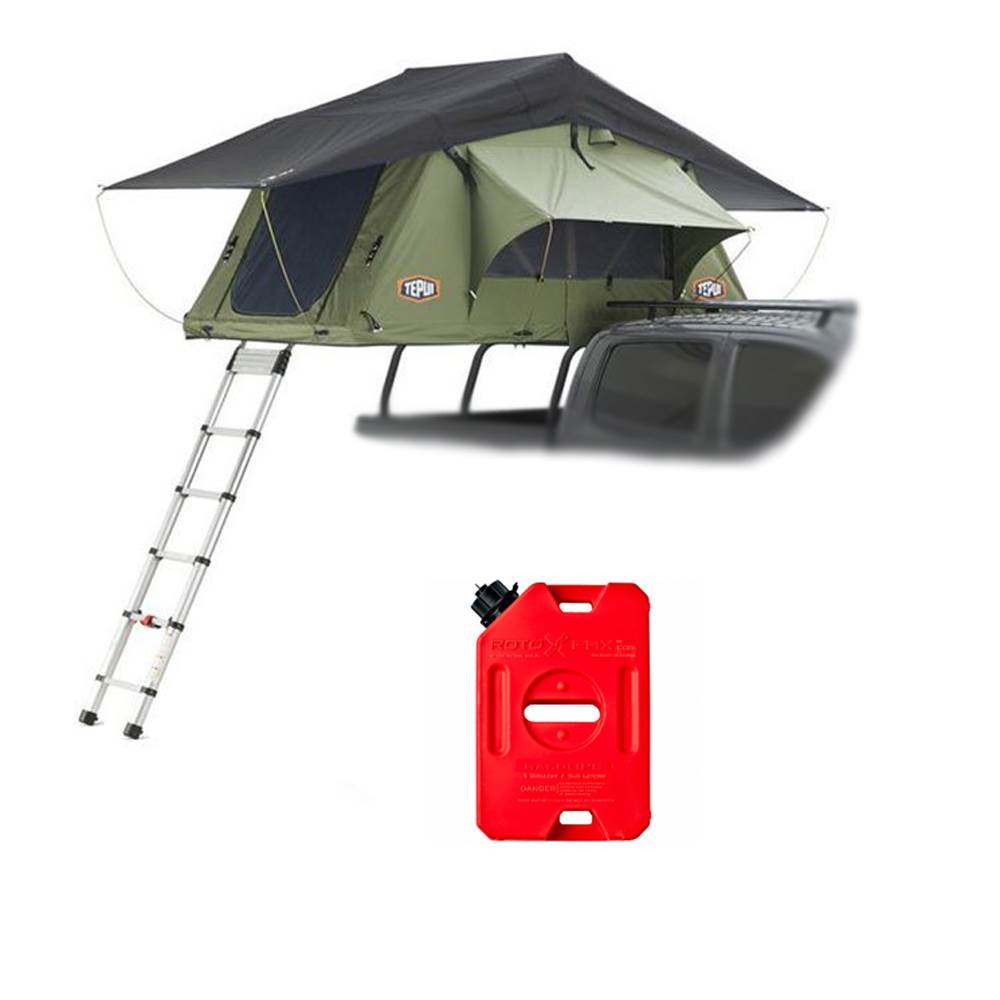 Tepui Kukenam Ruggedized Sky 3 Person Roof Top Tent & 1 Gallon Gas Container