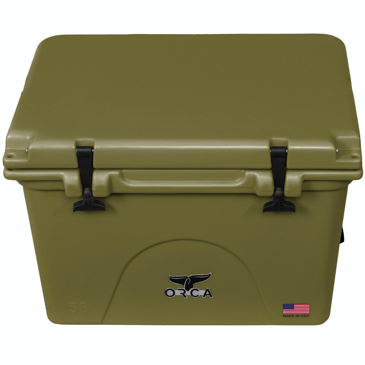 Orca 58 Quart 72 Can Roto Molded Insulated Ice Cooler, Green (Open Box)