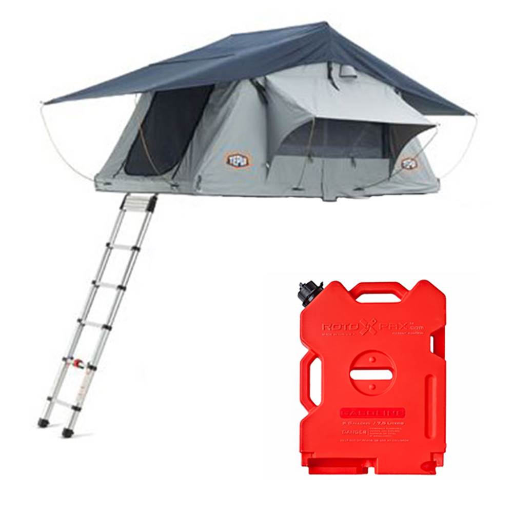 Tepui Explorer Kukenam 3 Person Car Camp Roof Top Tent & 2 Gallon Gas Container