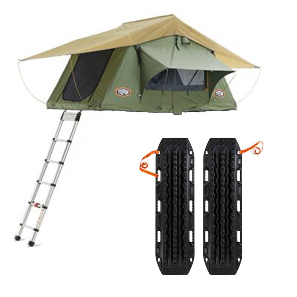 Tepui Explorer Kukenam 3 Person Car Camp Roof Top Tent & MaxTrax Recovery Device